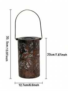 1 件/2 件戶外太陽能復古空心樹葉投射燈,戶外復古防水鐵製花園空心燈,吊燈戶外花園防水太陽能燈,戶外太陽能景觀燈,適用於戶外步行道、小路、花園、庭院、生日派對路徑等裝飾氛圍燈 - 銅色 - 查看 8