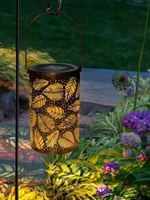 1 件/2 件戶外太陽能復古空心樹葉投射燈,戶外復古防水鐵製花園空心燈,吊燈戶外花園防水太陽能燈,戶外太陽能景觀燈,適用於戶外步行道、小路、花園、庭院、生日派對路徑等裝飾氛圍燈 - 銅色 - 查看 6