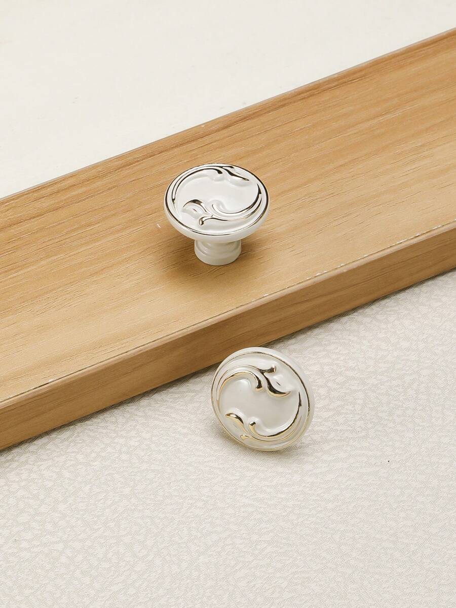 1入現代極簡木質抽屜把手/櫥櫃門把手廚房櫥櫃拉手 - 彩色 - 查看 1