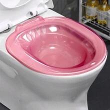 1入組適用於坐浴臀部的男女通用沖洗器,適用於孕婦,毋需蹲姿,適用於廁所,適用於年長者和患者護理,可洗滌 - 粉色 - 查看 5