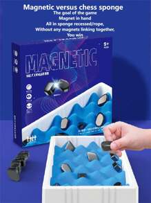 Get A Set Of Magnetic Chess Board Game (Magnetic Effect, Landmine Game) For Parent-Child Interaction And Mind Games (Random Packaging Style And Color) - Multicolor - View 2