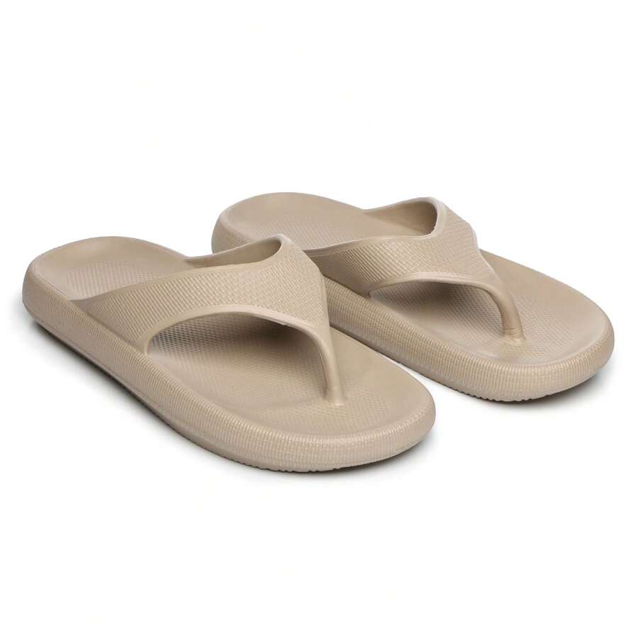 Women Flip-Flops - 米色 - 查看 1