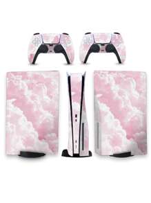 1set Digital Theme Game Console Skin Sticker (3pcs/Set) Compatible With - Multicolor - View 9