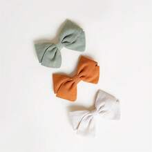 嬰幼女寶寶全鋪面防滑綁髮夾,綁細髮寶寶用的頭髮弓,雙層夾 - 彩色 - 查看 2