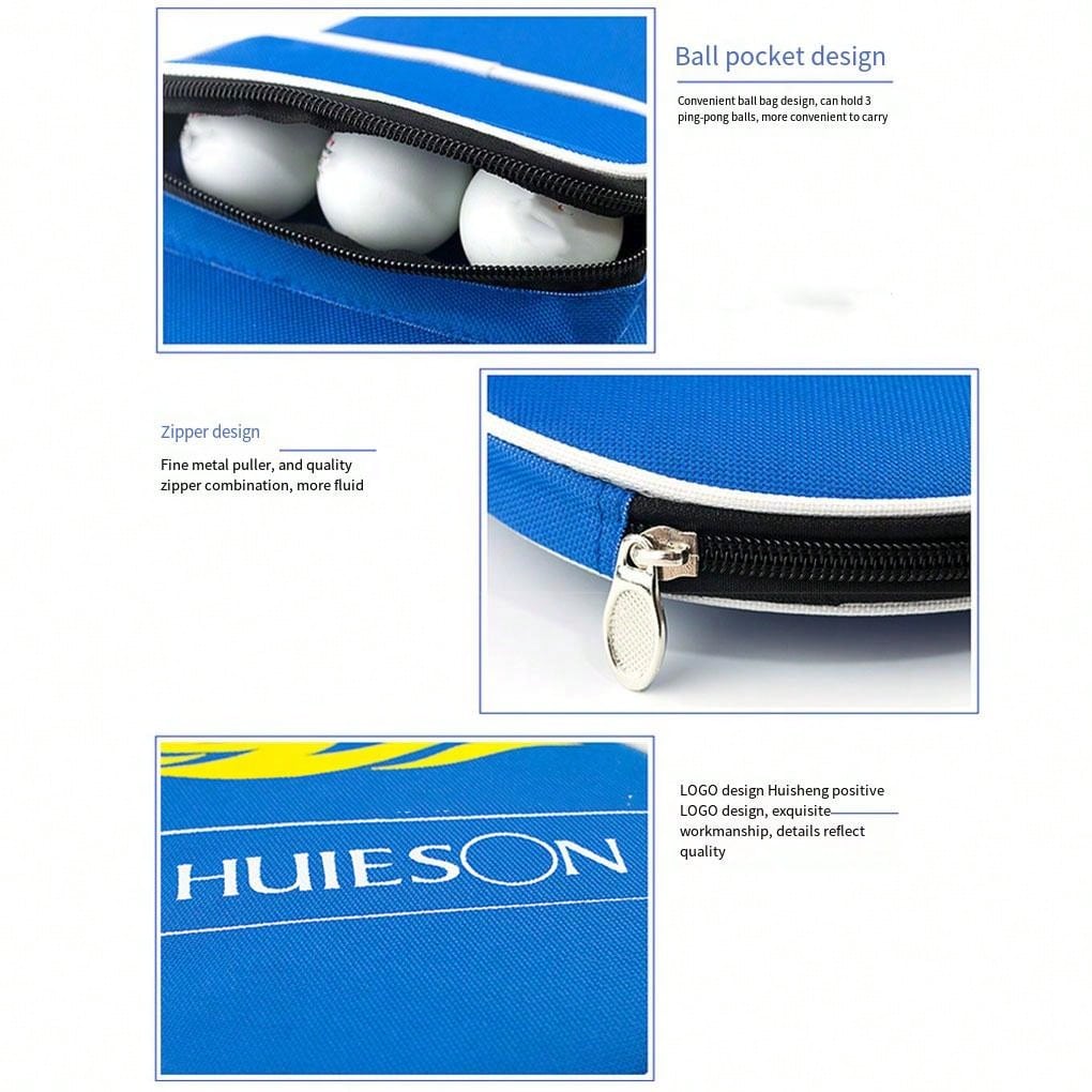 1pc Portable Table Tennis Paddle Bag, 20.5cm*30cm, With Sling, Can Fit