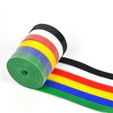 6 Rolls 1m Cable Management Hook-And-Loop Zip Tie Strap, Hook And Loop Fastener Reusable Strap, Multi-Color - Color - View 3