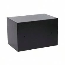 Caja De Seguridad Electrónica Para Pared En Casa, Mini Caja Fuerte Antirrobo Para Efectivo, Caja Fuerte Pequeña De Acero Completo, Armario - Negro - Ver 8