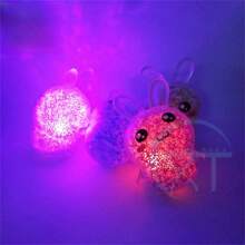 1pc Random Squishy Teenagers' Stress Relief Toy With Light Octopus/Rabbit Squishy Ball, Tpr Squeeze Gel Stress Ball - Multicolor - View 3