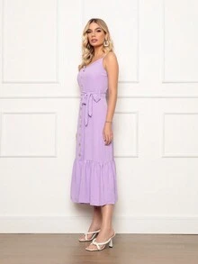 Women Dresses - 紫色 - 查看 4