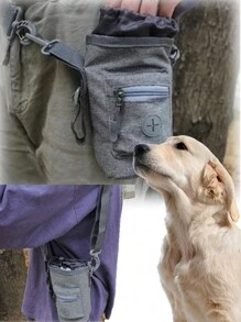 字母贴片装饰胸包跑步包拉链轻便单肩包万圣节圣诞节冬季圣诞礼物男士包腰包腰包男士单肩包 - 深灰色 - 查看 1