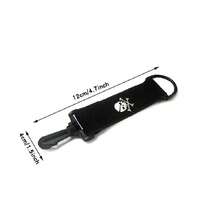 1pc With Buckle Golf Ball Double-Sided Cleaning Cloth With Skull Pattern, Strong And Durable Glove Hanger - Black - View 7