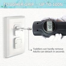 Outlet Covers Baby Proofing -Child Secure Electric Plug Protectors With Hidden Handle Square Socket Covers For Electrical Outlets Baby Plug Covers For Kids Toddler Protection - White - View 6