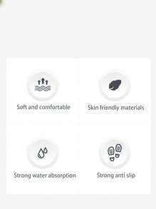 1 件浴室柔软硅胶防水 3D 花卉垫，吸水速干防滑浴室地垫，柔软舒适家居浴室装饰浴室地毯