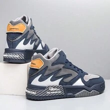 男款新款運動時尚跑鞋 - 藍色 - 查看 3