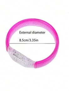 6入組led閃爍夜光手環,適用於酒吧、音樂會、派對應援,隨機顏色發貨 - 彩色 - 查看 2