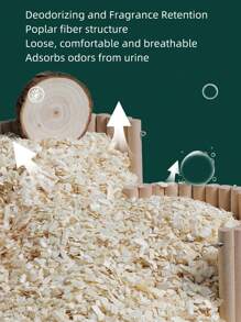 500g/包仓鼠垫木屑,由楊木和松木屑制成,夏季適用