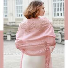 1條晚禮服用圍巾和披肩女士結婚禮服用圍巾（185*65cm） - 彩色 - 查看 15