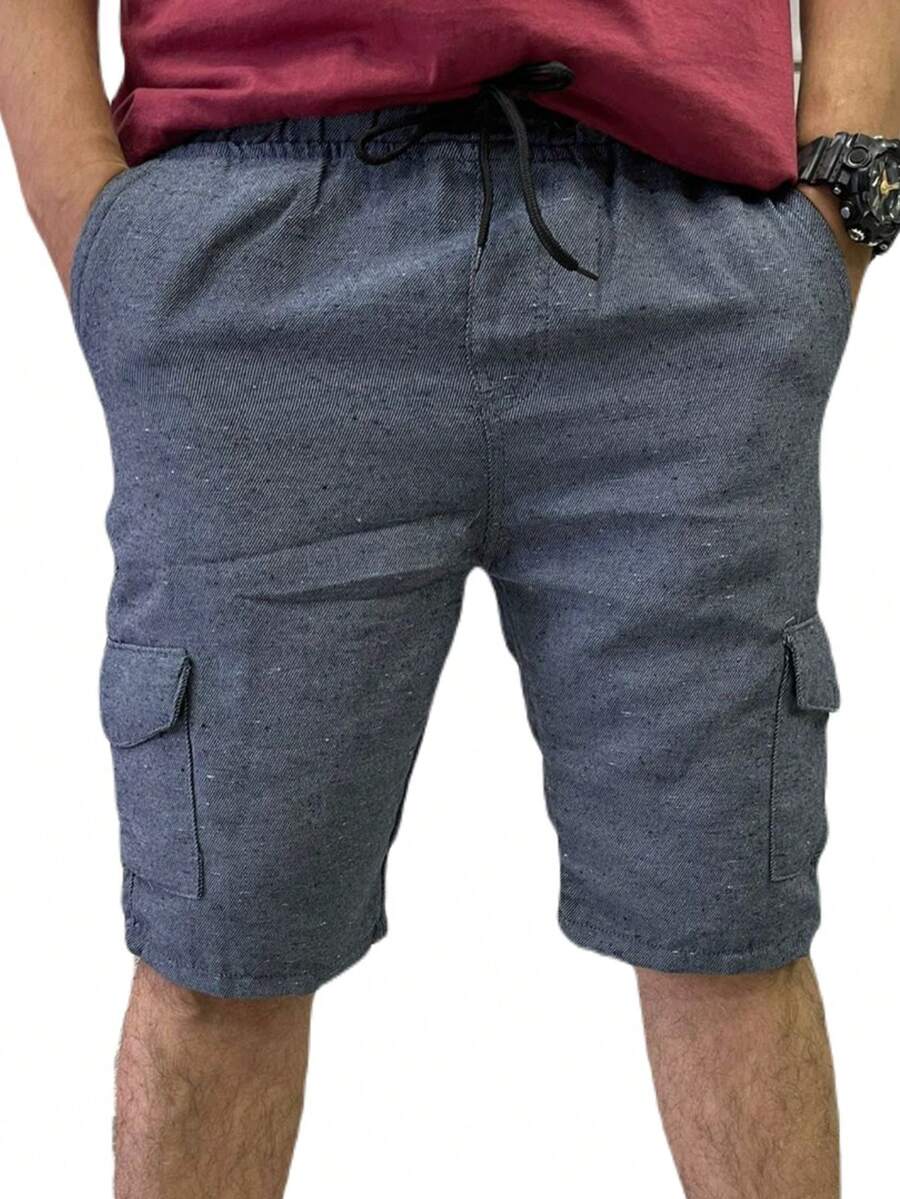 Men Denim Shorts - Màu xám đen - Xem 1