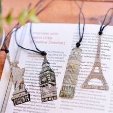 Creative Decoration European Vintage Eiffel Tower Shaped Ornament, Can Be Used As Keychain Or Bookmark, Full Of High-End Feeling - Multicolor - View 1