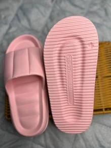 Summer Couple's Anti-Slip Soft Sole Indoor Home Slippers - Pink - View 5