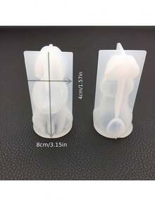 Mirror Finish 3d Stitching Rabbit Silicone Mold (272-1) For Diy Crystal Glue, Aromatherapy Plaster, Soft Decorations - Mirror Three-dimensional Suture Rabbit Mold (272-1) - View 2