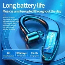 Auriculares inalámbricos, auriculares de manos libres con auricular, auriculares inalámbricos para deporte con micrófono para todos los teléfonos inteligentes, llamadas de negocio con manos libres, impermeables, auriculares inalámbricos