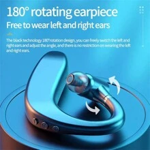 Auriculares inalámbricos, auriculares de manos libres con auricular, auriculares inalámbricos para deporte con micrófono para todos los teléfonos inteligentes, llamadas de negocio con manos libres, impermeables, auriculares inalámbricos
