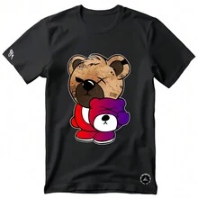 Men T-Shirts - 黑色 - 查看 2