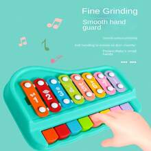 嬰兒二合一樂器、兒童早期教育玩具、萬聖節、生日禮物、聖誕節、感恩節、雙十一、 - 綠色 - 查看 9