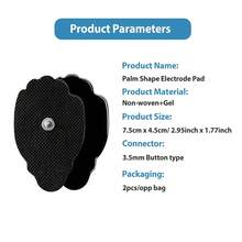 50入組替換tens Ems貼片電極貼黑色7.5x4.5cm按摩電極貼3.5mm彈性按鈕可重複使用的黏性膠墊,用於肌肉刺激器身體按摩器 - 50pieces 7.5x4.5cm - 查看 7