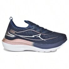 Women Wedge Sneakers - 藏蓝色 - 查看 2