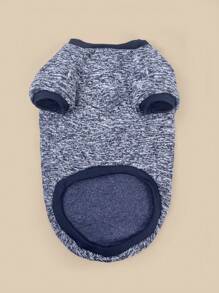 1件適用於黃金獵犬、哈士奇、邊境牧羊犬、貓咪的大狗羊毛衫，秋冬寵物服裝，中大狗適用 - 藏蓝色 - 查看 4