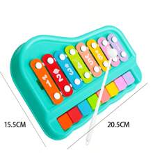 嬰兒二合一樂器、兒童早期教育玩具、萬聖節、生日禮物、聖誕節、感恩節、雙十一、 - 綠色 - 查看 1