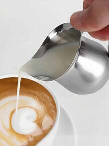 1pc Barista-Quality Stainless Steel Milk Frothing Pitcher For Espresso And Coffee School Supplies Back To School