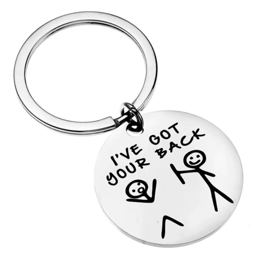 1pc,Funny Stick Figure Best Friend Keychain For Men - Always Have Your ...