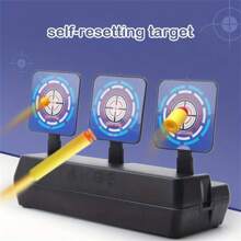 1pc Automatic Rebound 3 Targets, Easy To Install, Aim And Shoot, Mechanical Resetting Shooting Target Toy Accessories, Shooting Training Mechanical Target - Multicolor - View 7