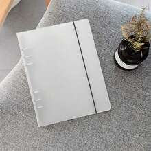 1入-a5半透明塑膠耐用6環裝保護套,在diy剪貼簿產品中使用 - 無色 - 查看 8