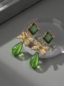 1 对黑色蝴蝶结发夹情人节礼物 - 綠色 - 查看 5