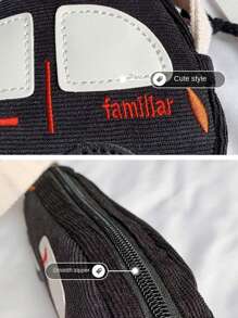 Cute Cartoon Car Shaped Kids' Crossbody Bag Coin Purse, Vehicle Shoulder Bag, Cool Bag For Children