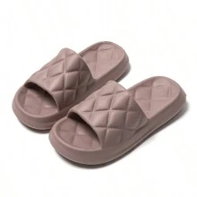 Women's Pineapple Pattern Slippers, Thick Soled Home And Bathroom Slipper With Soft Sole, Stylish And Simple, Summer - Purple - View 1