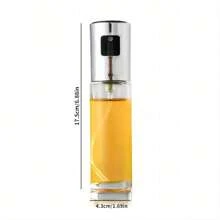 1 件 100 毫升不鏽鋼廚房橄欖油噴霧器,附防塵噴嘴和高密封玻璃瓶,方便使用和存放 - 銀色 - 查看 2