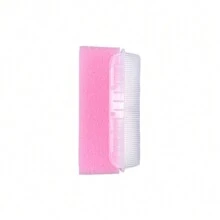 嬰兒洗澡按摩刷,軟毛,感官玩具,幼稚園幼兒教育工具 - 粉色 - 查看 2