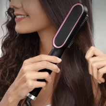 Straightening Brush For Quick Straightening And Care For Your Hair - الأسود - مشاهدة 1
