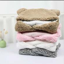 1入灰色兒童開叉毛絨睡袋,可拆卸袖子和足套,適用於秋冬季 - 灰色 - 查看 7