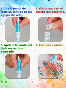 Libro Mágico para Colorear Infantil Colorea Con Agua para Colorear Diferentes Diseños Libro Pintura Ilumina Con Agua - JUG.ST002 - Ver 5