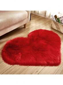 1入心形地毯,適用於客廳和臥室,家居裝飾情人節裝飾,19.6英寸*23.6英寸/50厘米*60厘米 - 黑色 - 查看 8