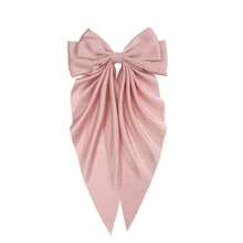 1 件粉色可爱蝴蝶结发夹，适合女孩，适合日常佩戴 - 粉色 - 查看 1