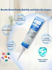 1 件 X 90 克防黴凝膠、黴菌去除劑,用於牆角、廚房和浴室水槽清潔 - 彩色 - 查看 7