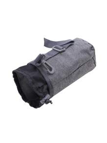 字母贴片装饰胸包跑步包拉链轻便单肩包万圣节圣诞节冬季圣诞礼物男士包腰包腰包男士单肩包 - 深灰色 - 查看 8