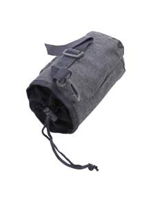 字母贴片装饰胸包跑步包拉链轻便单肩包万圣节圣诞节冬季圣诞礼物男士包腰包腰包男士单肩包 - 深灰色 - 查看 7